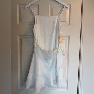 Altar'd State NWT White Cream Britta Mini Wrap Dress Mini Dress Bridal Spring M